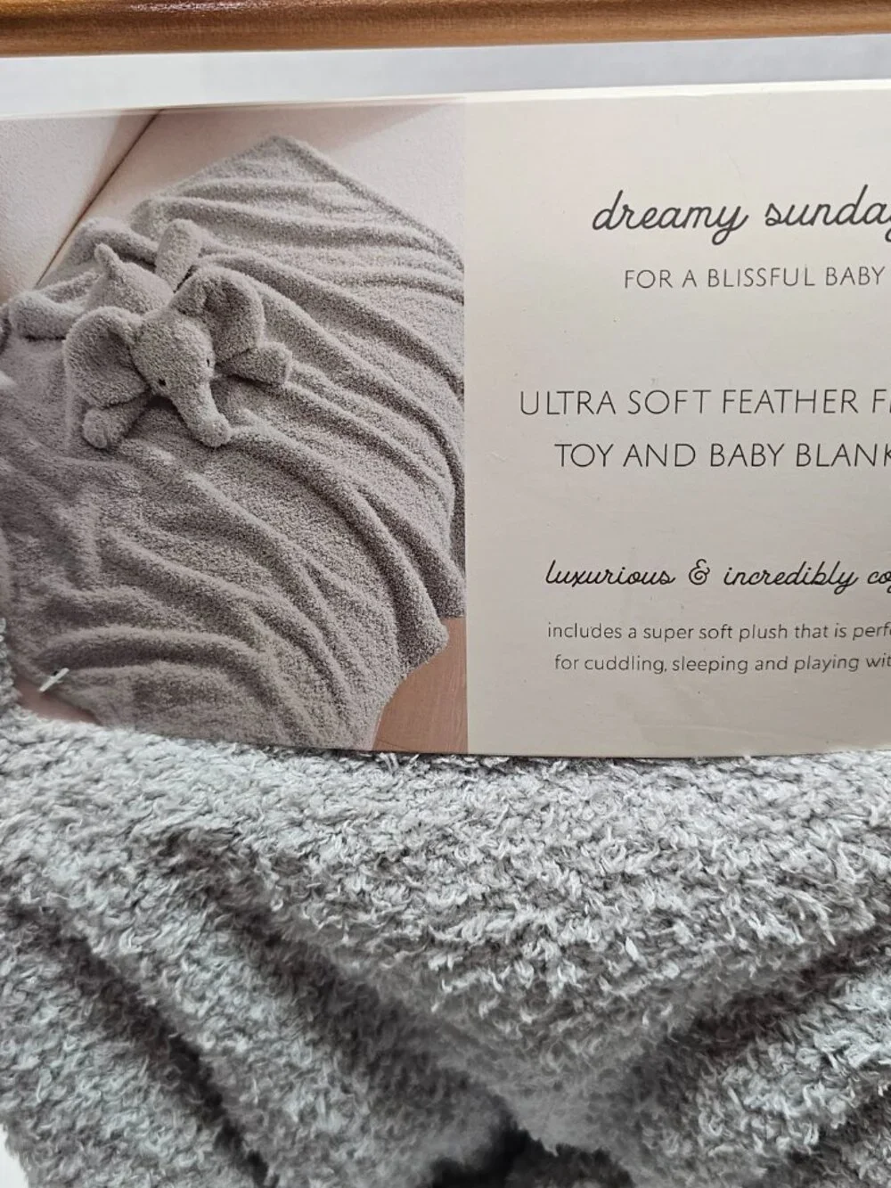 New Plush Dreamy Sunday Stuffed Animal Elephant Lovey & Security Blanket Gift